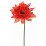 Textilní květina gerbera PAMILLA, oranžová, 65cm, Ø12cm