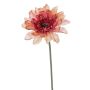 Textilní květina gerbera PAMILLA, lososově růžová, 65cm, Ø12cm