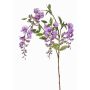 Textilní větev vistárie SOULA s květy, fialová, 80cm, Ø7-8cm