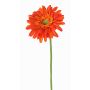 Umělá gerbera HELLI, oranžová, 65cm, Ø12cm