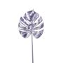 Umělý list filodendron monstera deliciosa SEHUN, lila, 70cm