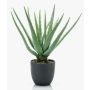 Umělá aloe vera EVELIO v dekorativním květináči, 35cm