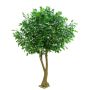 Umělý dub CHARON, umělý kmen, ovoce, zelený, 350cm