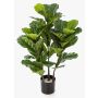 Umělý Ficus Lyrata GUDJA, umělý kmen, zelený, 90cm