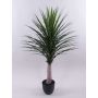 Plastová yucca palma DENDES v dekorativním květináči, 120cm