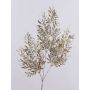 Umělá větvička jeřábu CAZENAC, bobule, třpytky, šampaňská, 75cm