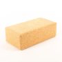 Korkový blok na jógu MEVA z lisovaného korku, přírodní, 22,5x12x7,5cm