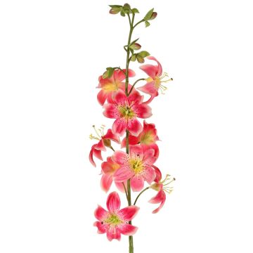 Umělá květina lilie LABRICKA, růžovo-žlutá, 100cm, Ø9cm