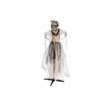 Halloween kostlivec nevěsta SCHAKLYN, funkce pohyblivého zvuku, LED diody, 80x50x170cm