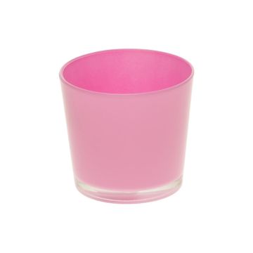 Skleněný květináč ALENA, erica, 12,5cm, Ø13,3cm Skleněný květináč ALENA, erica, 12,5cm, Ø13,3cm