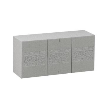 OASIS® plug-in mechová cihla pro umělé květiny, s řeznými liniemi, šedá, 23x11x7,5cm OASIS® plug-in mechová cihla pro umělé květiny, s řeznými liniemi, šedá, 23x11x7,5cm