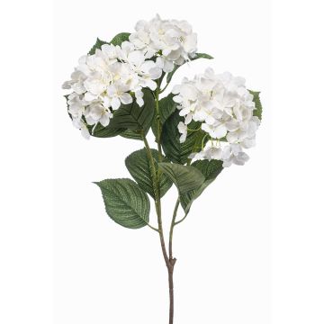 Umělá větvička hortenzie SWINER, bílá, 100cm