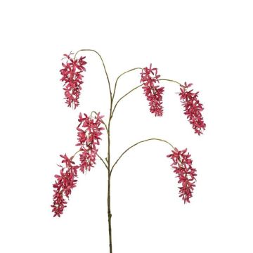 Umělá větvička vistárie RAPALLO s květy, fuchsiová, 100 cm, Ø 9 cm