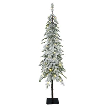 Umělý vysoký smrk MOLDE DELUXE, s umělým sněhem, LED diodami, 120cm, Ø20cm