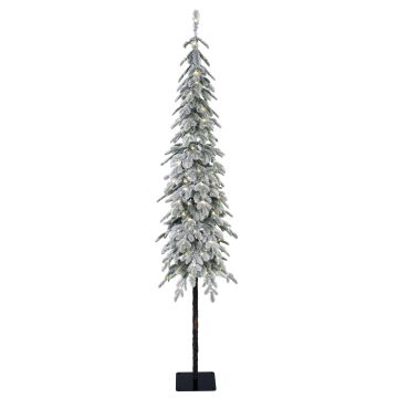 Umělý vysoký smrk MOLDE DELUXE, s umělým sněhem, LED diodami, 180cm, Ø50cm