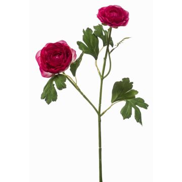 Dekorativní větvička ranunculus FLORANCE, tmavě růžová, 45 cm Dekorativní větvička ranunculus FLORANCE, tmavě růžová, 45 cm