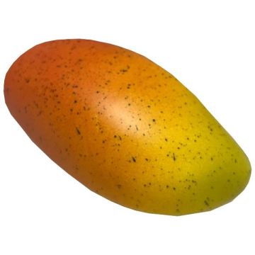 Dekorativní ovoce mango WERTU, oranžovo-žluto-zelené, 14,5cm, Ø8cm