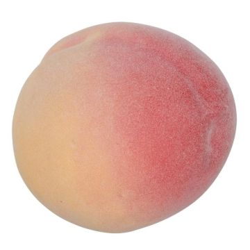 Dekorativní ovoce broskev YOLANTHA, červenožlutá, 8cm, Ø8cm