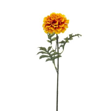 Umělý květ Tagetes VAZLEN, žlutooranžový, 50cm