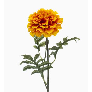 Umělý květ Tagetes VAZLEN, žlutooranžový, 50cm