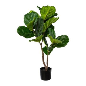 Umělý strom Ficus lyrata MYKER, umělý kmen, zelený, 80cm Umělý strom Ficus lyrata MYKER, umělý kmen, zelený, 80cm
