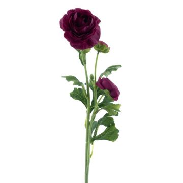 Umělý květ ranunculus PROTO, tmavě fialový, 65cm Umělý květ ranunculus PROTO, tmavě fialový, 65cm