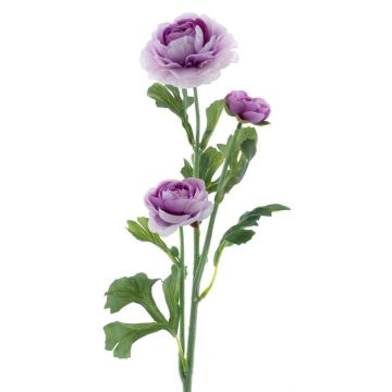 Umělý květ ranunculus PROTO, fialovo-bílý, 65cm Umělý květ ranunculus PROTO, fialovo-bílý, 65cm