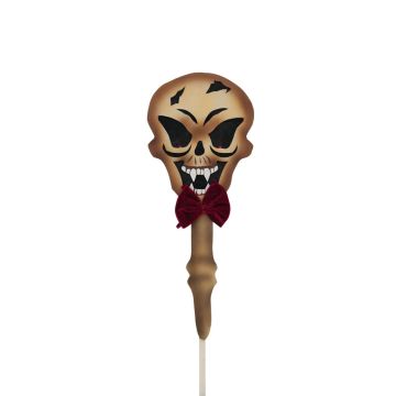 Halloween lebka podlahová zástrčka LUMPY, LED diody, 87cm