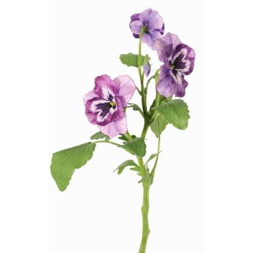 Dekorativní větvička macešky SIANIE, fialovo-bílá, fialovo-modro-bílý, 35cm, Ø5-6,5cm Dekorativní větvička macešky SIANIE, fialovo-bílá, fialovo-modro-bílý, 35cm, Ø5-6,5cm