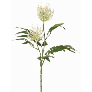 Umělé stříbrné plochy VULKINTA s květy, bílo-zelené, 75cm, Ø9-11cm Umělé stříbrné plochy VULKINTA s květy, bílo-zelené, 75cm, Ø9-11cm