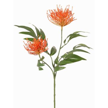 Umělý stříbrný dub VULKINTA s květy, oranžový, 75cm, Ø9-11cm Umělý stříbrný dub VULKINTA s květy, oranžový, 75cm, Ø9-11cm