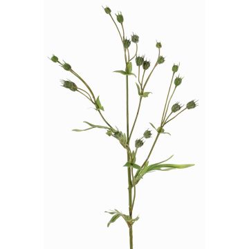 Umělá větvička lnu KALENO s poupaty, zelená, 70cm