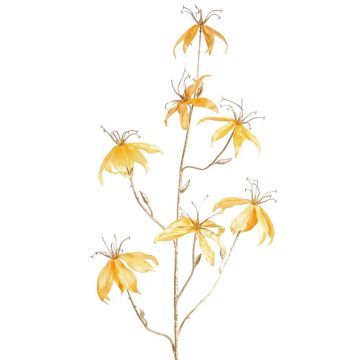 Sametová větvička gloriózy NESTOS, žlutozlatá, 110cm
