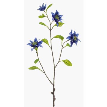 Dekorativní větev plaménku RUHNA, modrá, 75cm Dekorativní větev plaménku RUHNA, modrá, 75cm