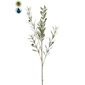 Umělá olivová větvička BAKSON s plody, křížová, 90cm