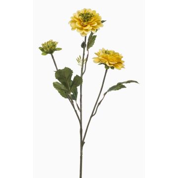 Umělá větev jiřiny BAKLOR, žlutá, 60cm Umělá větev jiřiny BAKLOR, žlutá, 60cm