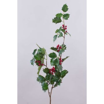 Plastová větvička cesmíny YUKARI s bobulemi, zelená, 100cm Plastová větvička cesmíny YUKARI s bobulemi, zelená, 100cm