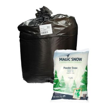 Dekorativní práškový sníh Bio SNOLAN, Vánoce, těžko hořlavý, bílý, 250l Dekorativní práškový sníh Bio SNOLAN, Vánoce, těžko hořlavý, bílý, 250l