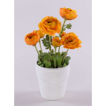 Umělý ranunculus MAYLIN v terakotovém květináči, oranžový, 35cm, Ø3-8cm Umělý ranunculus MAYLIN v terakotovém květináči, oranžový, 35cm, Ø3-8cm