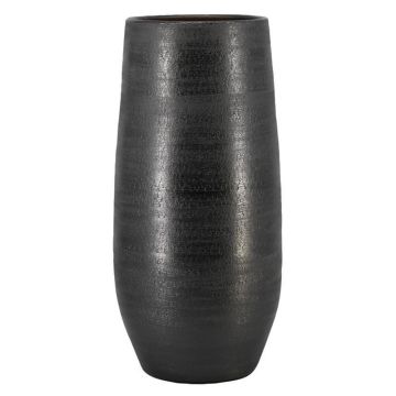 Velká keramická váza VINKAS s texturou, černá, 90 cm, Ø 37 cm Velká keramická váza VINKAS s texturou, černá, 90 cm, Ø 37 cm