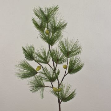 Větev z umělé borovice ALKE s kužely, 100 cm