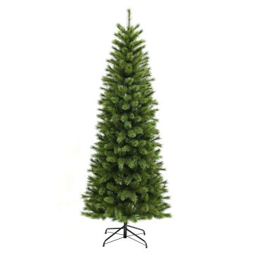 Úzký umělý vánoční stromek VERMONT SPEED, zamrzlý, 150cm, Ø60cm