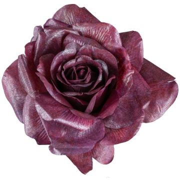 Dekorativní květ růže ZINTOR, tmavě červená, Ø18cm Dekorativní květ růže ZINTOR, tmavě červená, Ø18cm