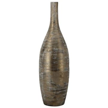 Keramická dekorativní láhev RODYN s rýhami, barevný přechod, hnědá, 80 cm, Ø 23 cm Keramická dekorativní láhev RODYN s rýhami, barevný přechod, hnědá, 80 cm, Ø 23 cm
