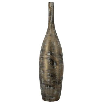Keramická dekorativní láhev RODYN s rýhami, barevný přechod, hnědá, 120 cm, Ø 29 cm Keramická dekorativní láhev RODYN s rýhami, barevný přechod, hnědá, 120 cm, Ø 29 cm