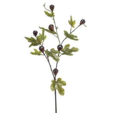 Dekorativní fíková větev PROWER s plody, zelená, 90cm
