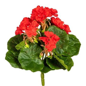 Dekorační květina pelargonie KRONVEL, tyčová, křížová, červená, 25cm Dekorační květina pelargonie KRONVEL, tyčová, křížová, červená, 25cm