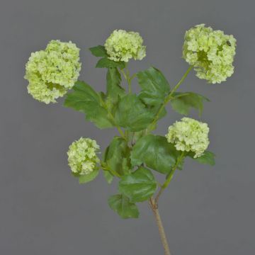 Umělá větvička kaliny JIVA, zelená, 50cm, Ø4-7cm