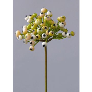Umělá větev hlohyně CLEO s bobulemi, krémovo-zelená, 20cm Umělá větev hlohyně CLEO s bobulemi, krémovo-zelená, 20cm