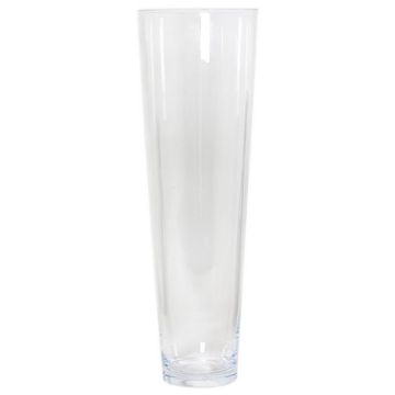 Skleněná váza AMNA OCEAN s kuželovitým dnem, recyklovaná, čirá, 50 cm, Ø 15 cm Skleněná váza AMNA OCEAN s kuželovitým dnem, recyklovaná, čirá, 50 cm, Ø 15 cm